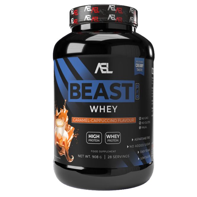 Hovedbilde ASL Beast Whey 908g Caramel Cappucino